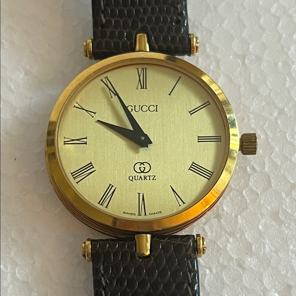Gucci Gold and Silver Watch Mechanism